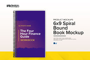 Spiral Bound Book Mockup, a Print Template by IFBdesign (Thumbnail 1 of 9)