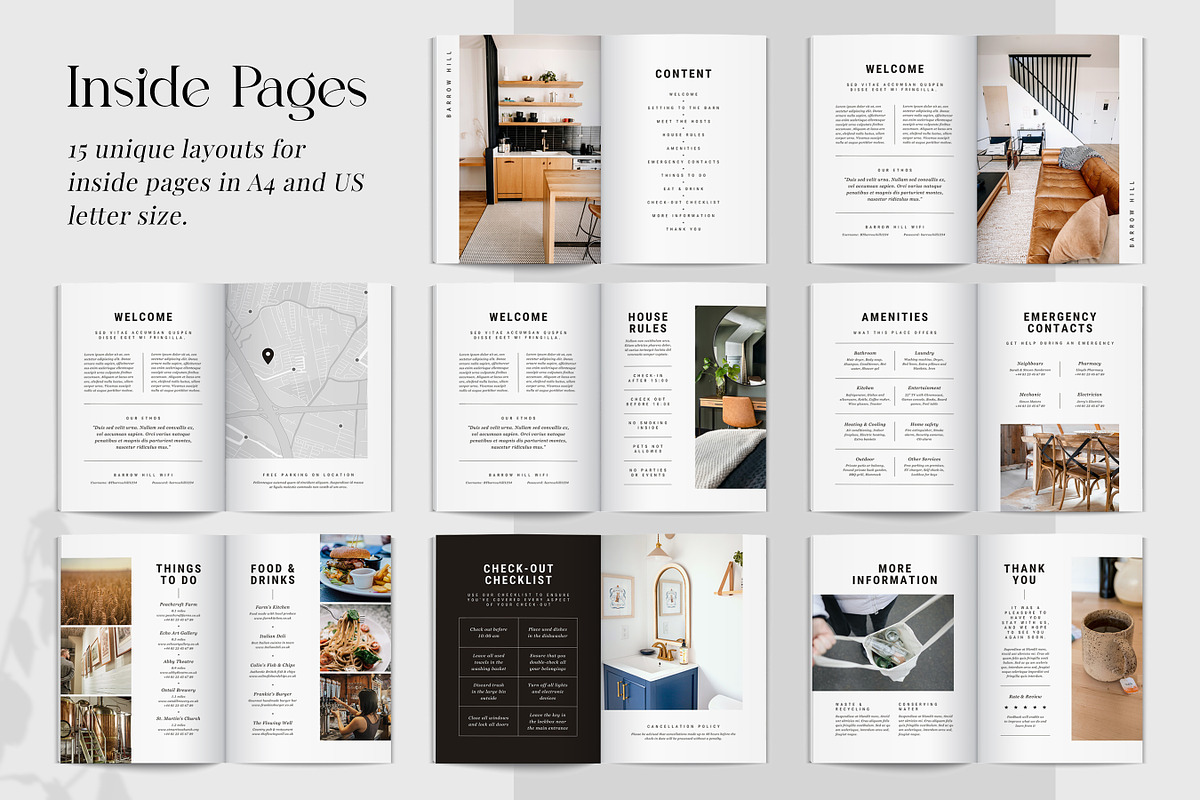 Airbnb Welcome Book & Signs Template preview 3