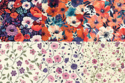 Meadow Floral Digital Paper, a Texture Illustration by DreamPrint404 (Thumbnail 5 of 7)