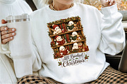 Cute Ghosts Reading for Christmas, a Seasonal Illustration by Sublimation Artist (Thumbnail 2 of 9)