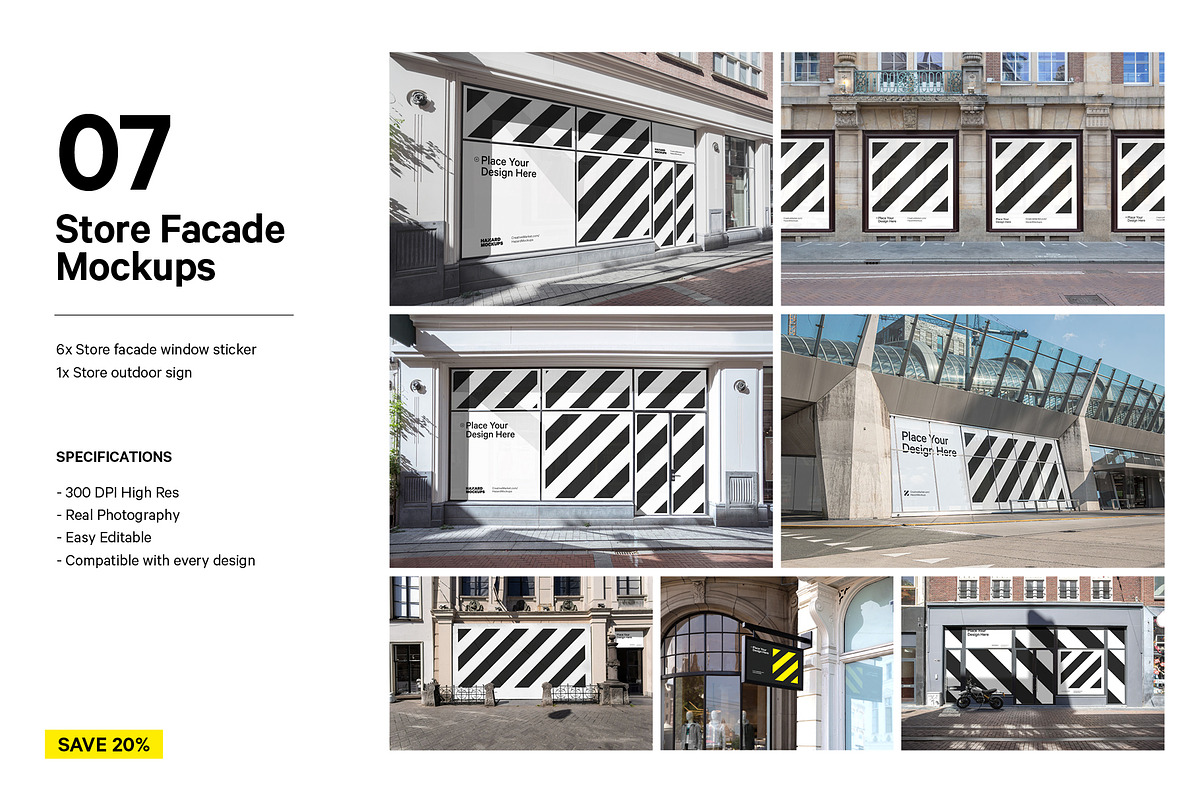 XL Construction Mockup Bundle, an Advertising Mockup by HAZARD MOCKUPS (Photo 5 of 14)