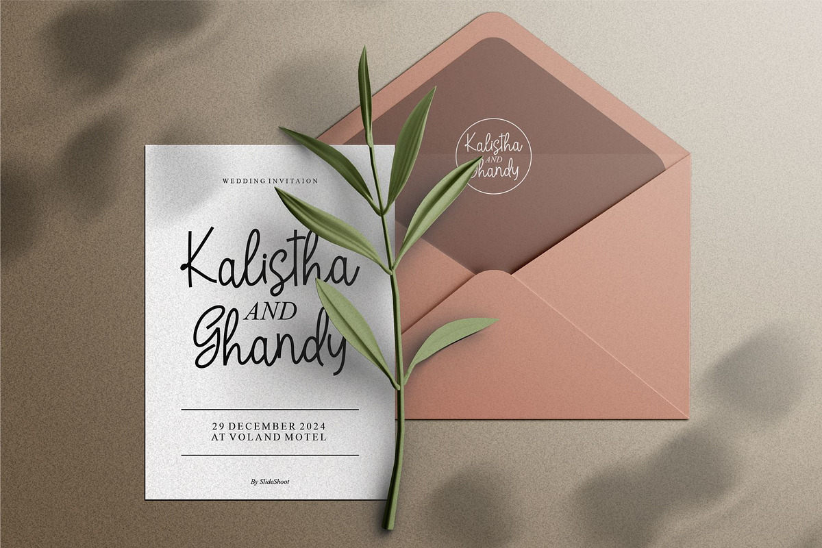 Wollande Apholan || Script Font, a Script Font by Idea Studio (Photo 4 of 5)