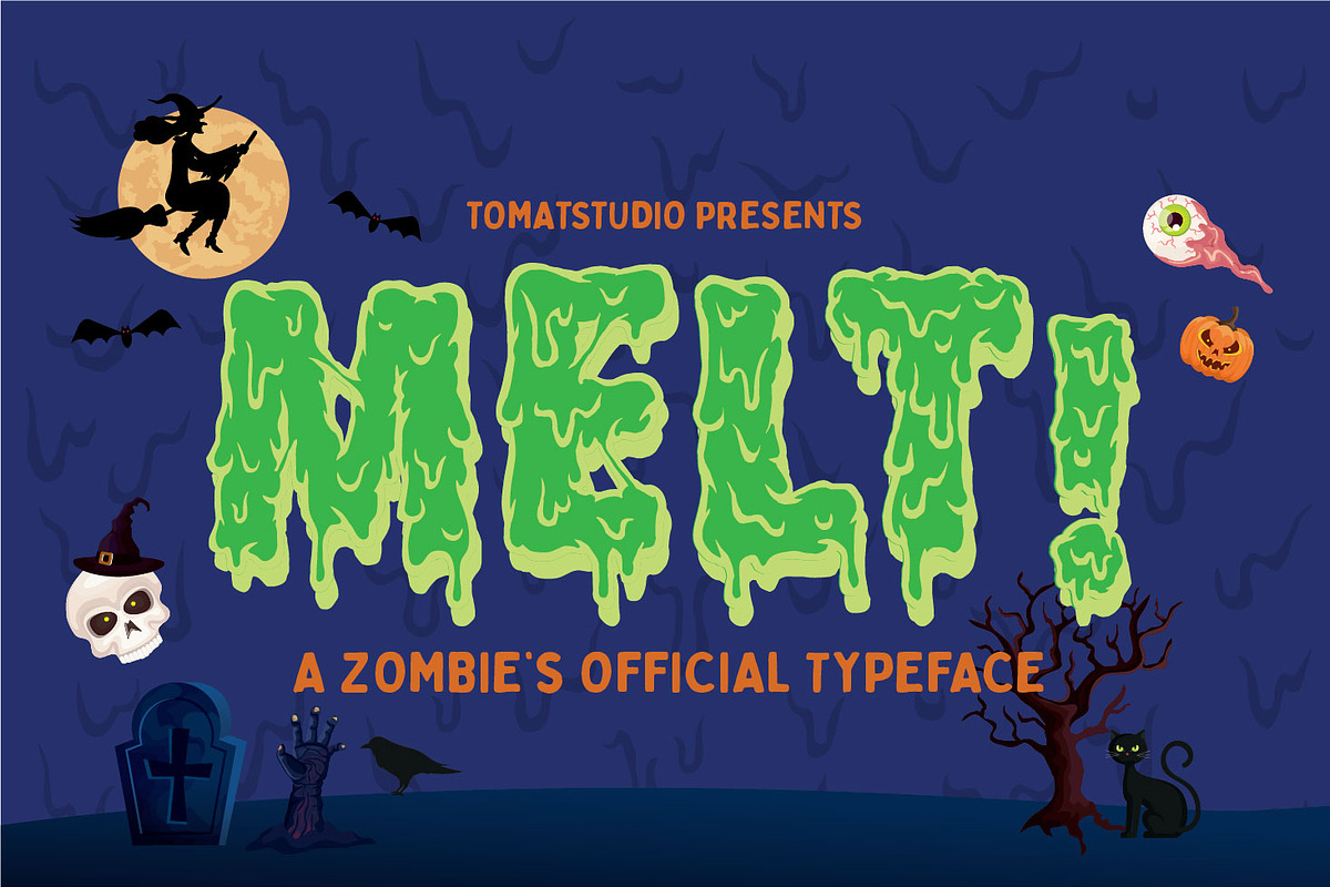Halloween Zombie Fonts | Melt!