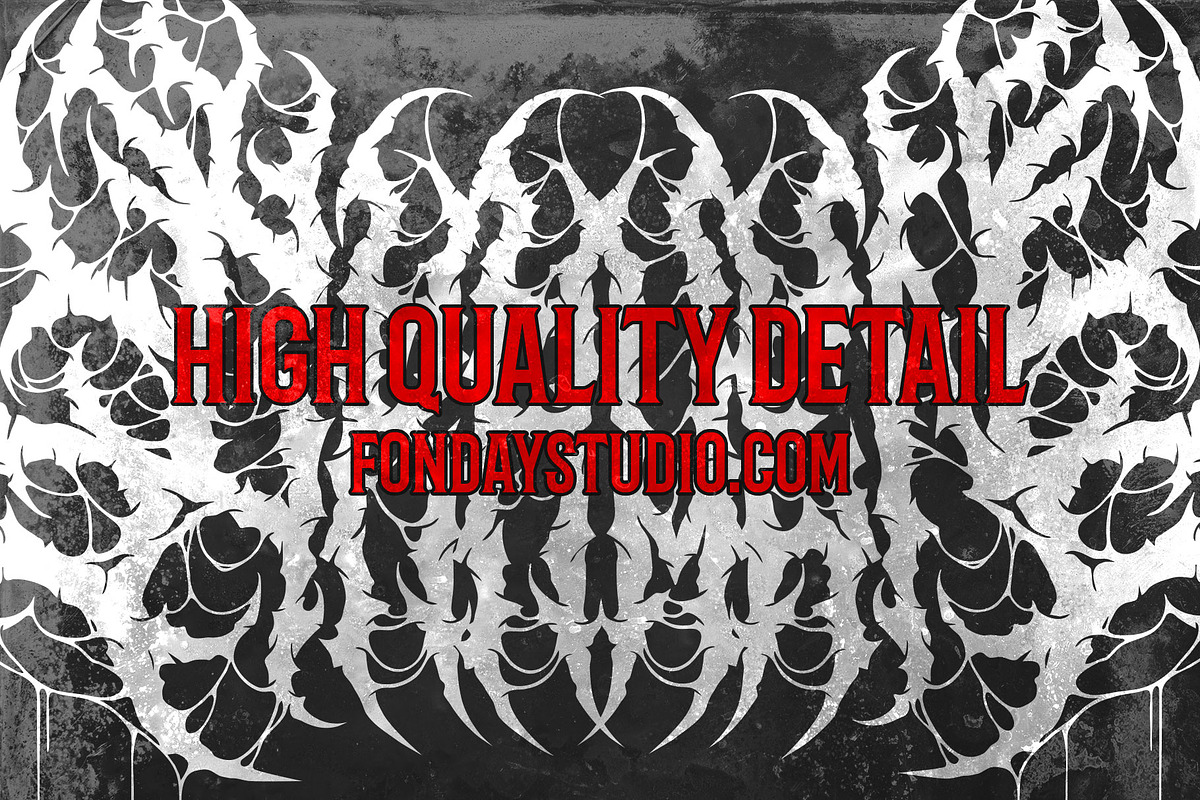 Graven Death Metal Font, a Blackletter Font by Fonday Studio (Photo 11 of 11)