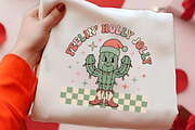 Feelin Holly Jolly Cactus PNG Art, a Seasonal Illustration by CrexoraLab (Thumbnail 2 of 4)