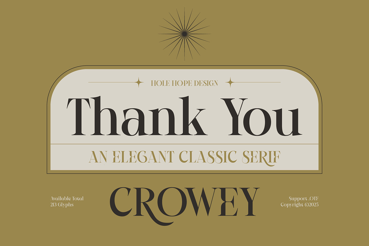 Crowey | Elegant Classic Serif Font, a Serif Font by Hole Hope Design (Photo 10 of 10)