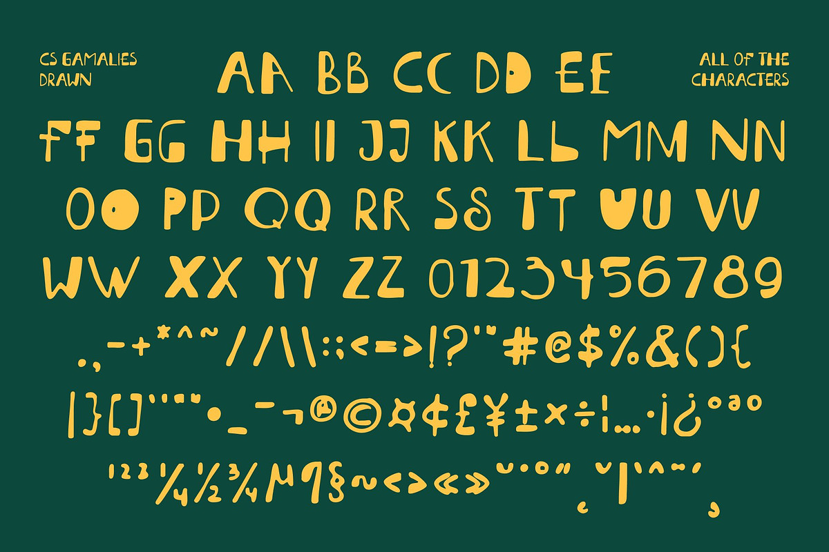 CS Gamalies Drawn, a Sans Serif Font by Craft Supply Co. (Photo 8 of 8)