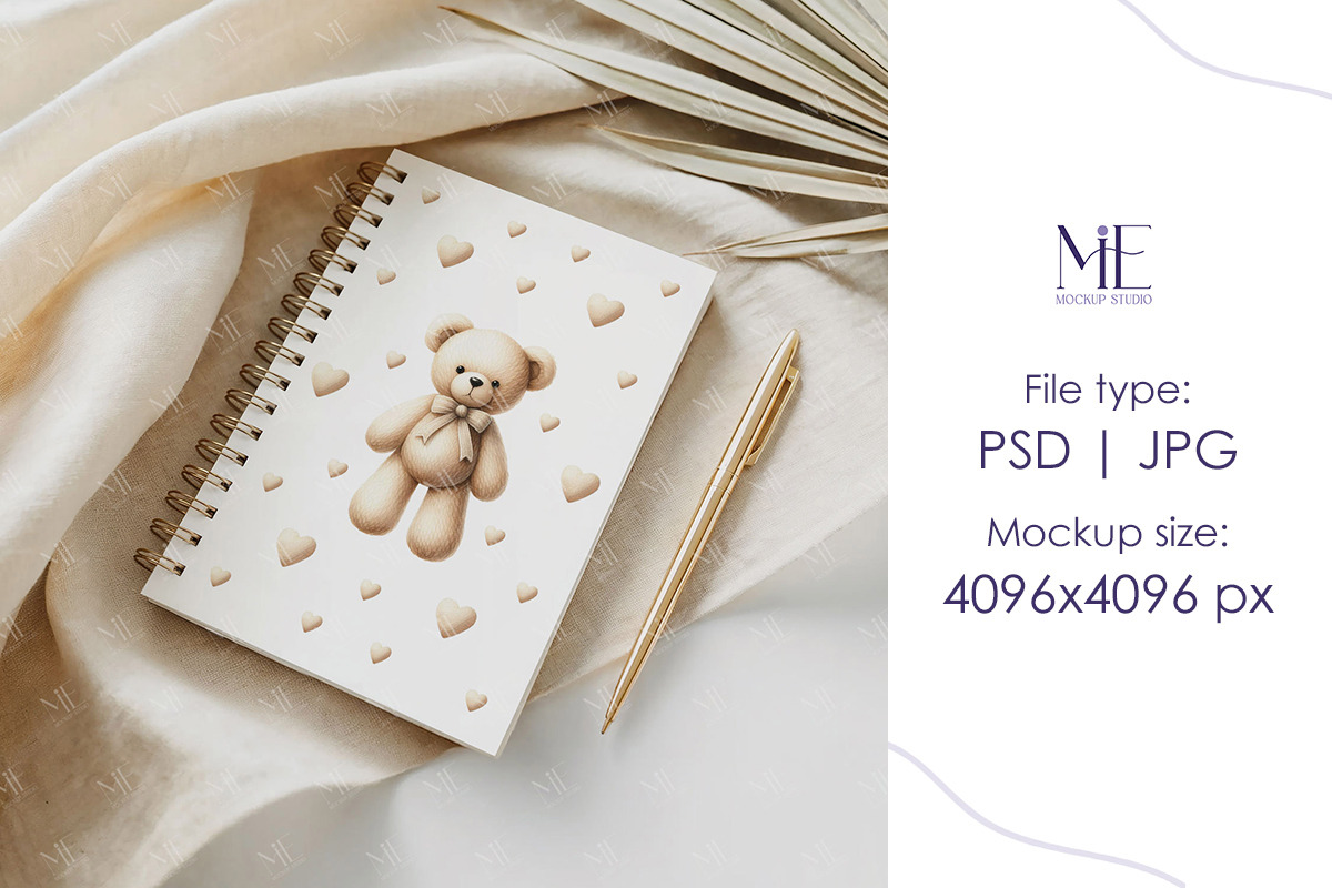 Spiral Notebook Mockup, Planner Mock, a Mockup by Mie Mockup Studio (Photo 5 of 7)