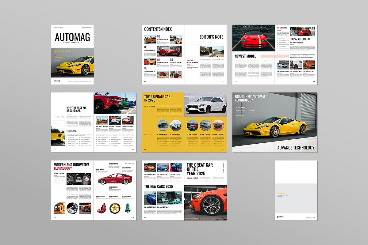 Car Magazine Template, a Magazine Template by ElvinPrint (Photo 8 of 8)