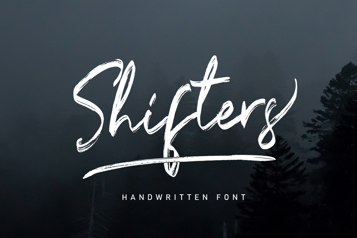 Shifters - Handwritten Typeface