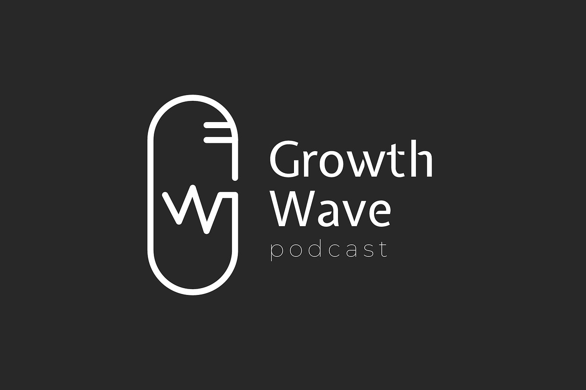 Growth Wave Podcast Logo, a Branding & Logo Template by thetelly