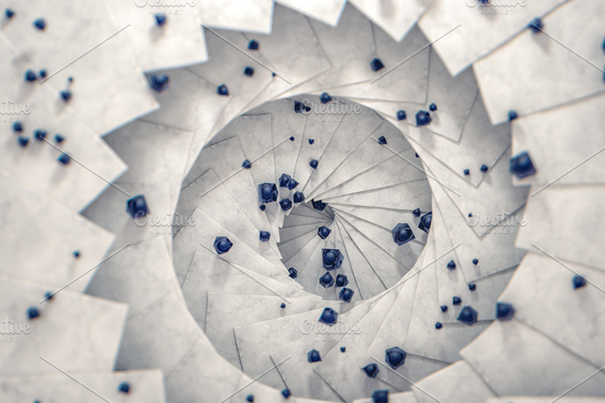 Abstract Spiral Stairways – YIN, an Abstract Photo by ARTOMATIC (Photo 1 of 2)