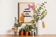 Cat Lovers Quotes Poster Wall Art, an Object Graphic by digitalsbydepi (Thumbnail 6 of 8)