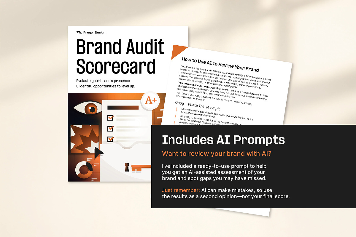 Brand Audit Scorecard Small Business, a Marketing Template by Preyer Design (Photo 5 of 6)