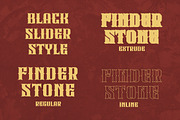 Black Slider a Layering Dark Display, a Blackletter Font by Blankids Studio (Thumbnail 8 of 9)