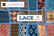20 lace Procreate Brush Set, a Brush Add-On by Graphics Resources (Thumbnail 1 of 9)