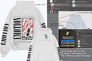 realistic oversize Hoodie PSD Mockup, a Hoody Mockup by NH graphic (Thumbnail 2 of 4)