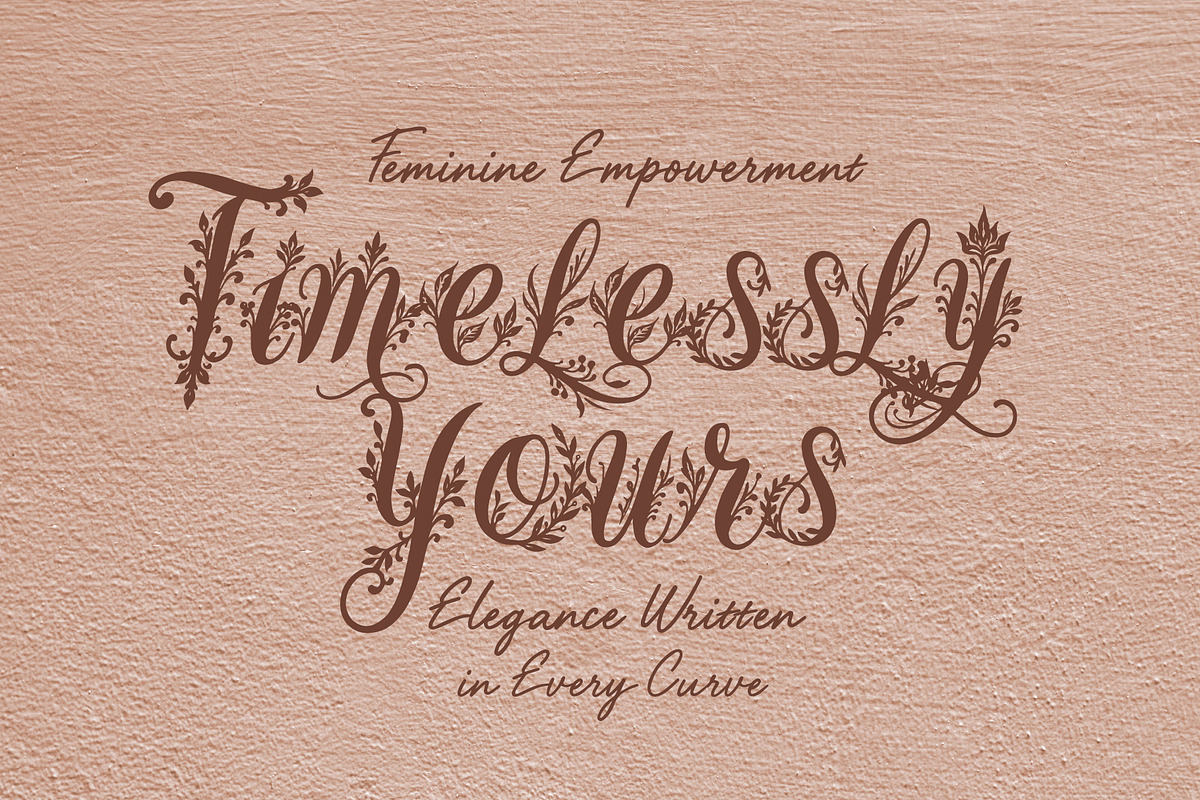 WynsteraQalis Decorative Floral font, a Script Font by HypeWorksCo (Photo 2 of 24)