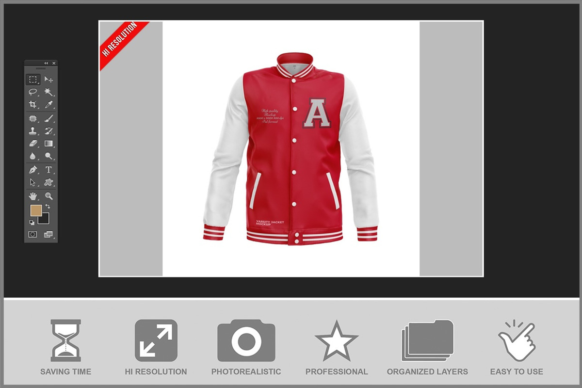 College Jacket Mockup