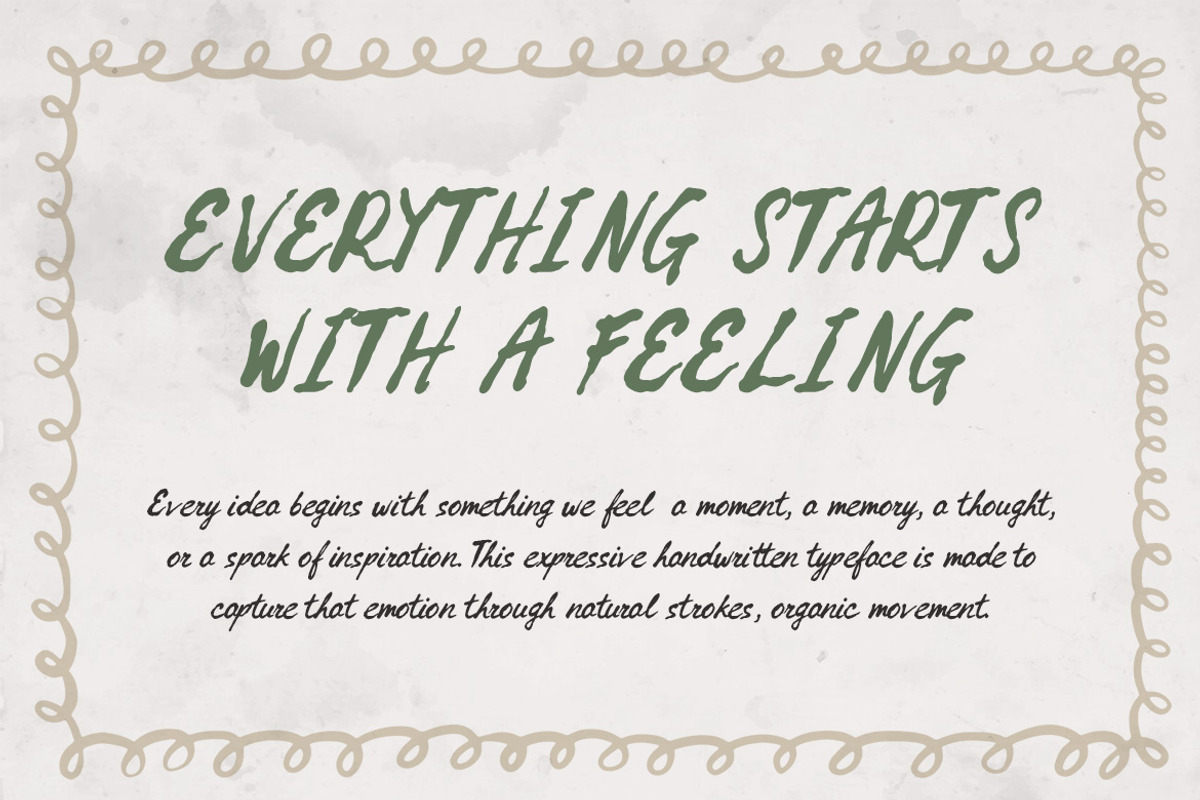 Broken Feeling – Handwritten Font, a Handwritten Font by decographstud (Photo 6 of 7)