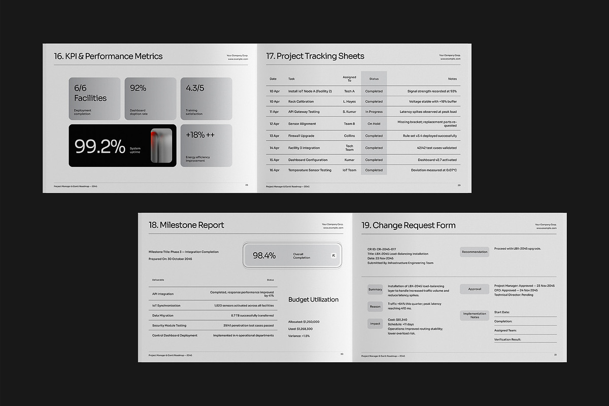 Project Planner & Gantt Roadmap, a Brochure Template by fakhroo (Photo 9 of 12)