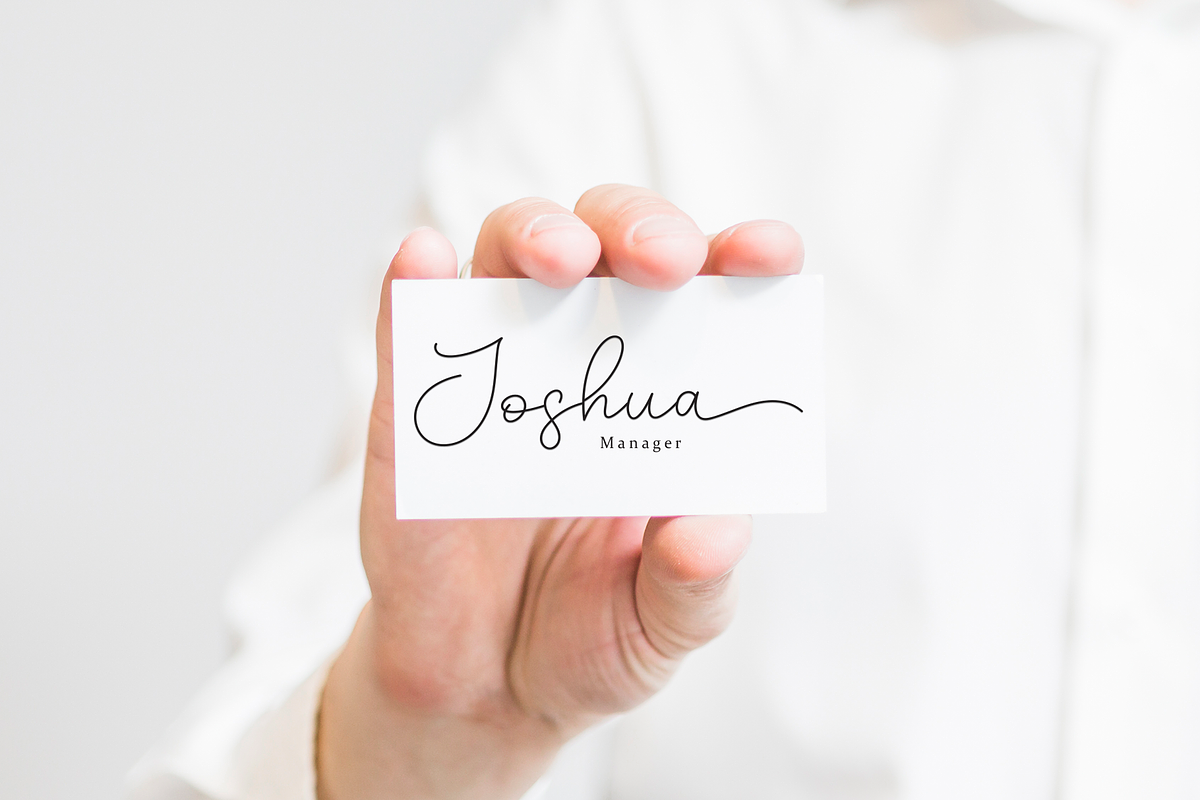 Roselya | Script Font, a Handwritten Font by Scratchones (Photo 5 of 8)