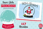 Snow Globe Procreate Brushes, a Brush Add-On by Studio Kitsch (Thumbnail 7 of 7)