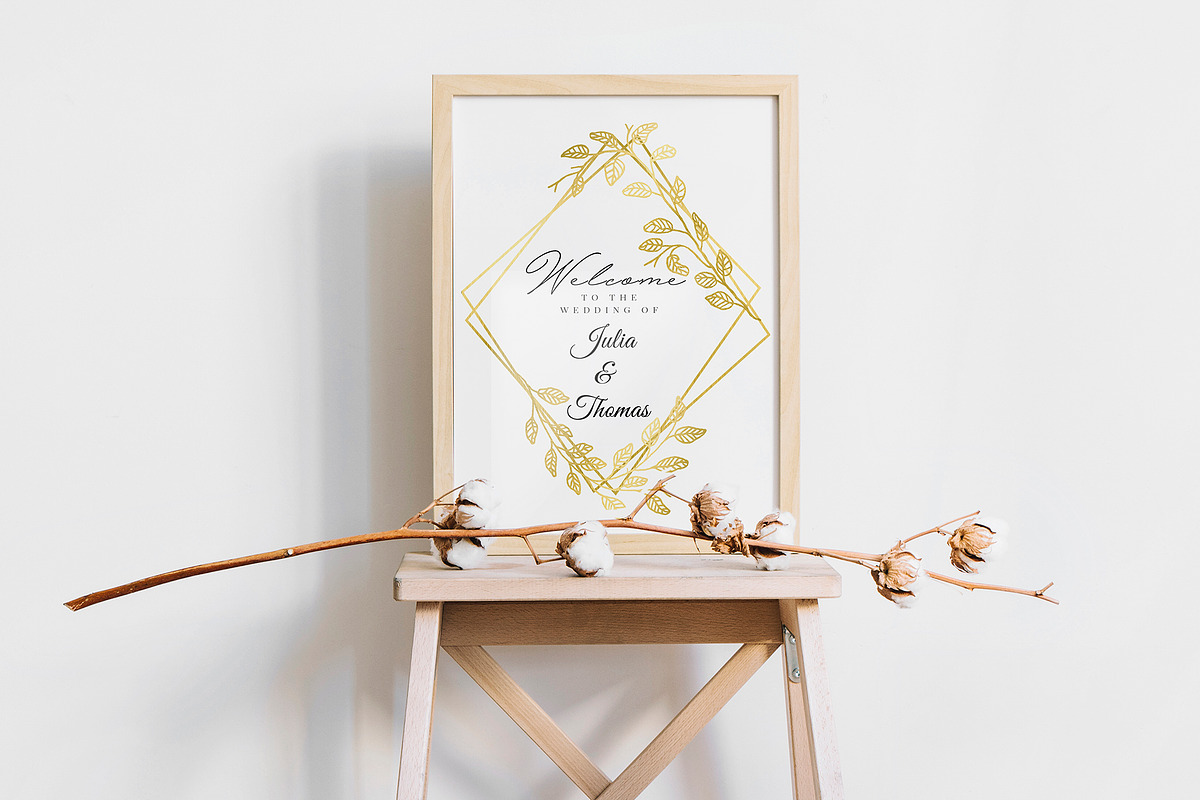 Gold Alphabet - Wedding Package, an Illustration by Anchors_and_Curves (Photo 5 of 6)