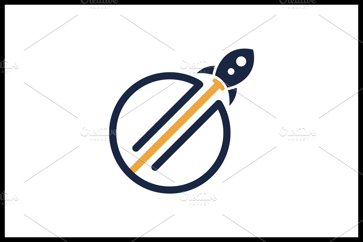 Rocket Startup Logo Template, a Branding & Logo Template by Pentaclay (Photo 2 of 4)