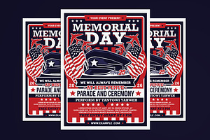 Memorial Day Flyer, a Flyer Template by Muhamad Iqbal hidayat