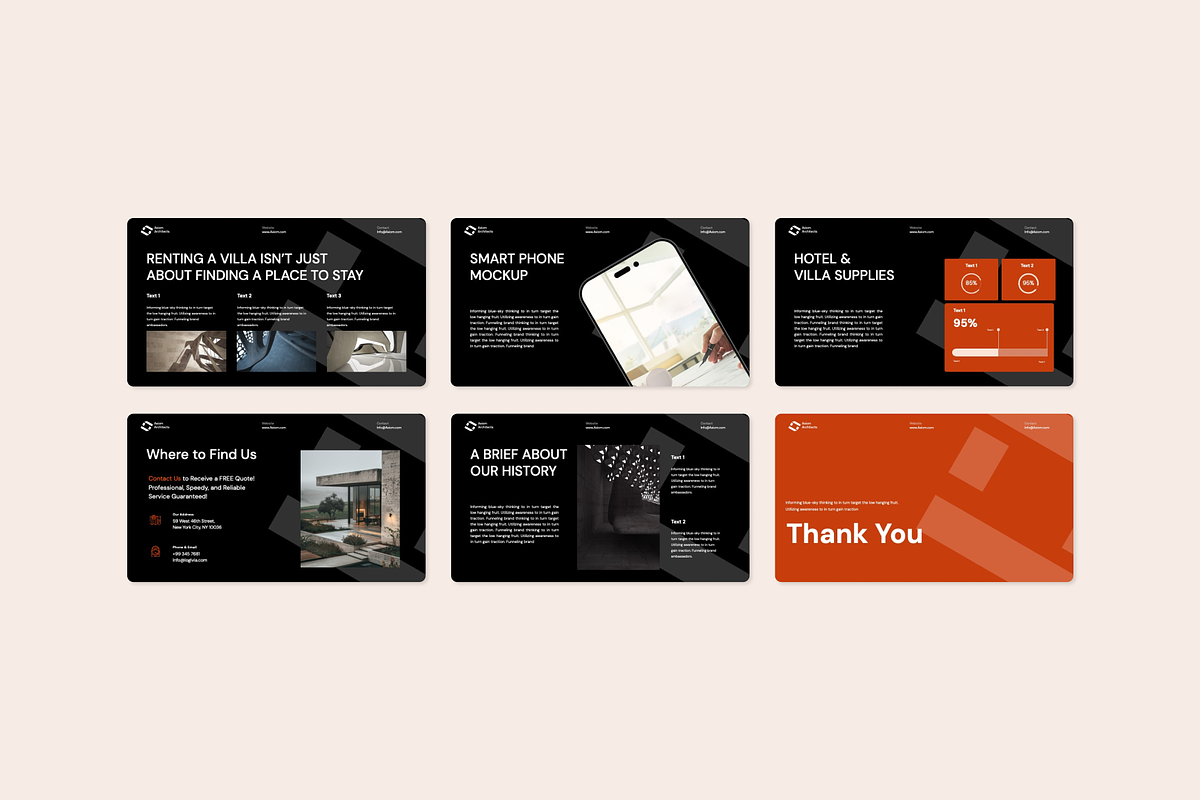 Axiom-Architecture Villa PowerPoint, a Presentation Template by Premast (Photo 4 of 4)