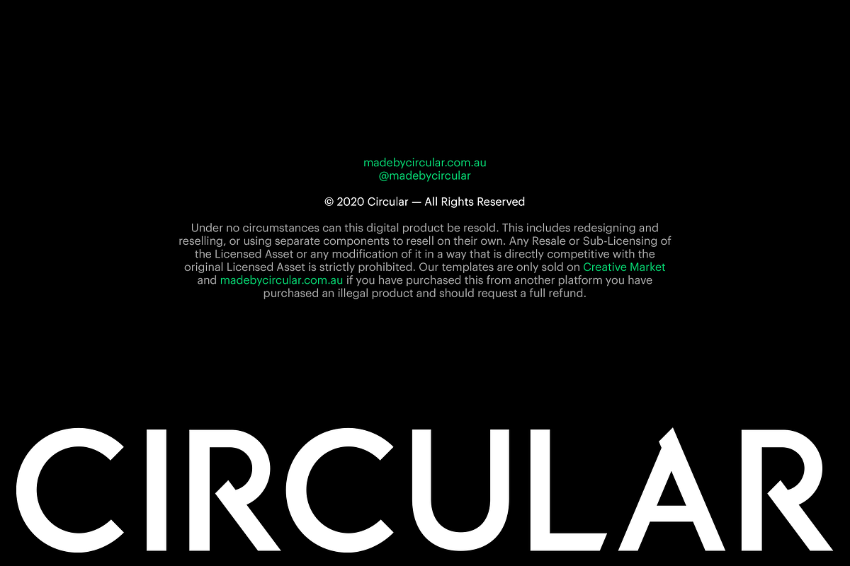 ODESSA / Brand Guidelines, a Presentation Template by Circular (Photo 20 of 20)