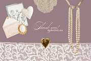 Pearl & Lace: Romantic Collage Kit, an Object Graphic by Anzhelika (Thumbnail 10 of 10)