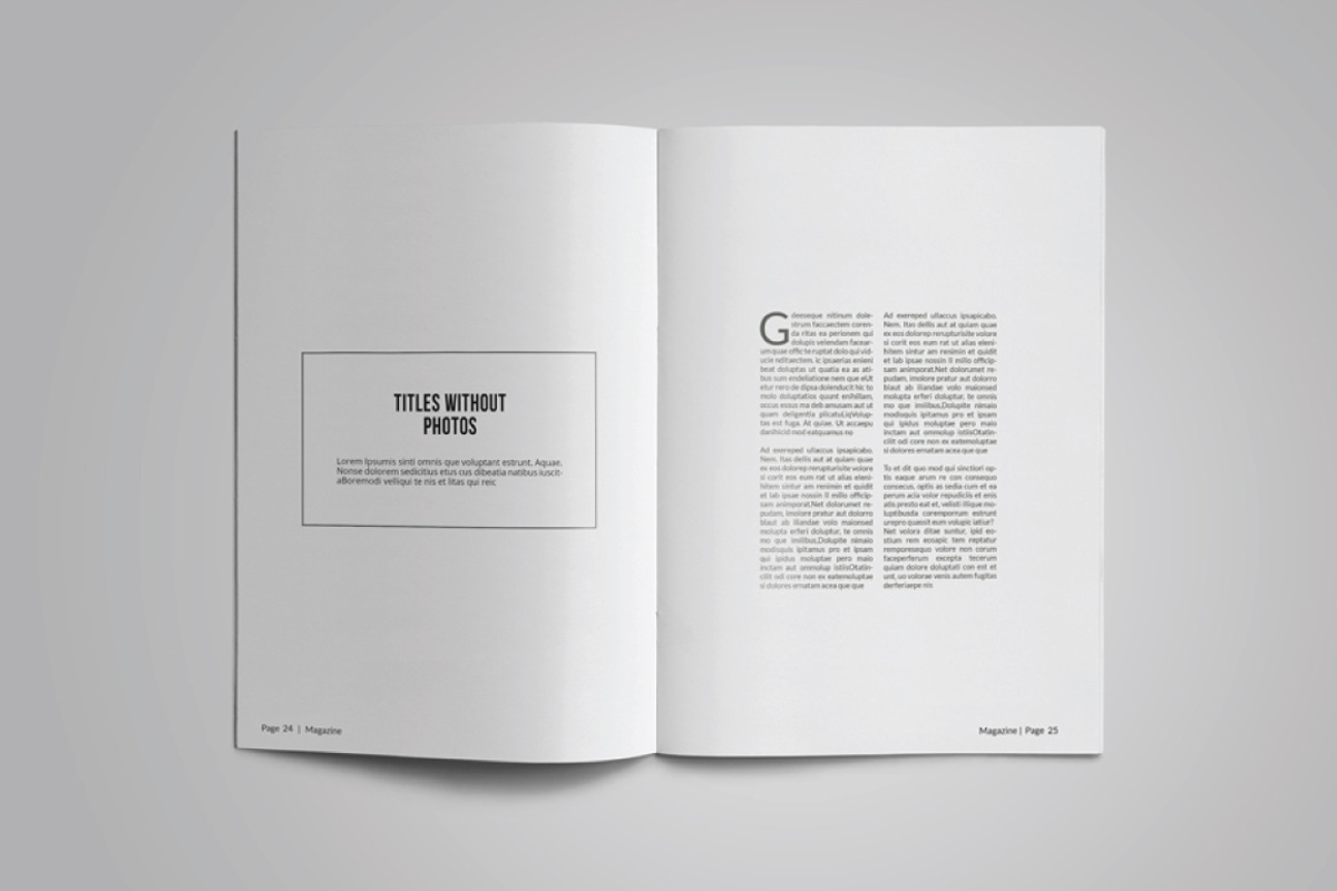 Simple Magazine Template, a Magazine Template by Alhaytar (Photo 8 of 10)