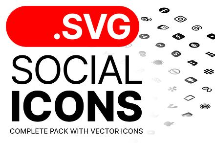 SVG Social Media Icons Vector, an Icon by Design Bits