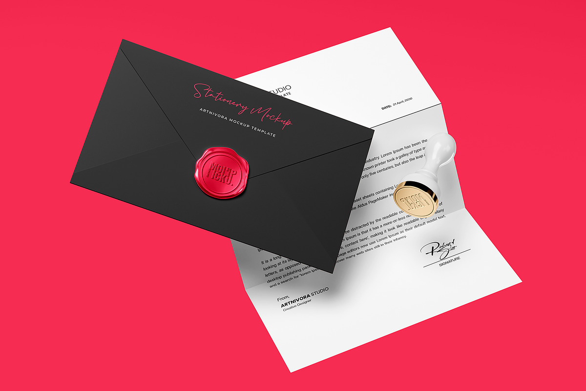 Stationery Mockup Sets, an Advertising Mockup by Artnivora.Std (Photo 3 of 4)