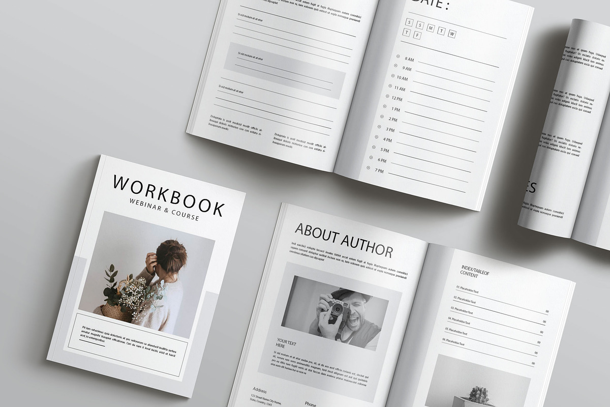 Workbook Template, a Brochure Template by RsmBoutique2021 (Photo 1 of 5)
