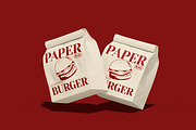 Burger Bag Mockup, a Packaging Mockup by Permadi Creative (Thumbnail 3 of 3)