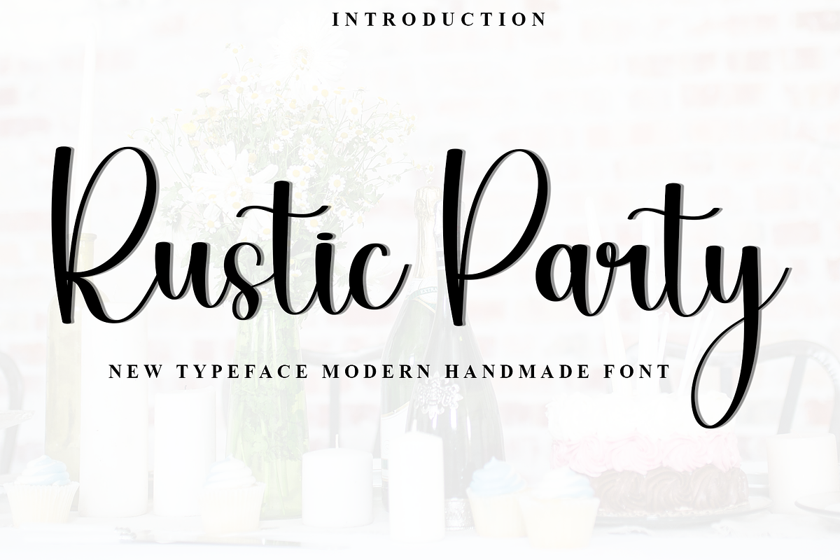 Rustic Party, a Handwritten Font by InermediaSTUDIO (Photo 1 of 8)