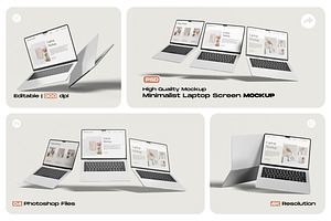 Minimalist Laptop Screen Mockup, a Mockup by My Code Std