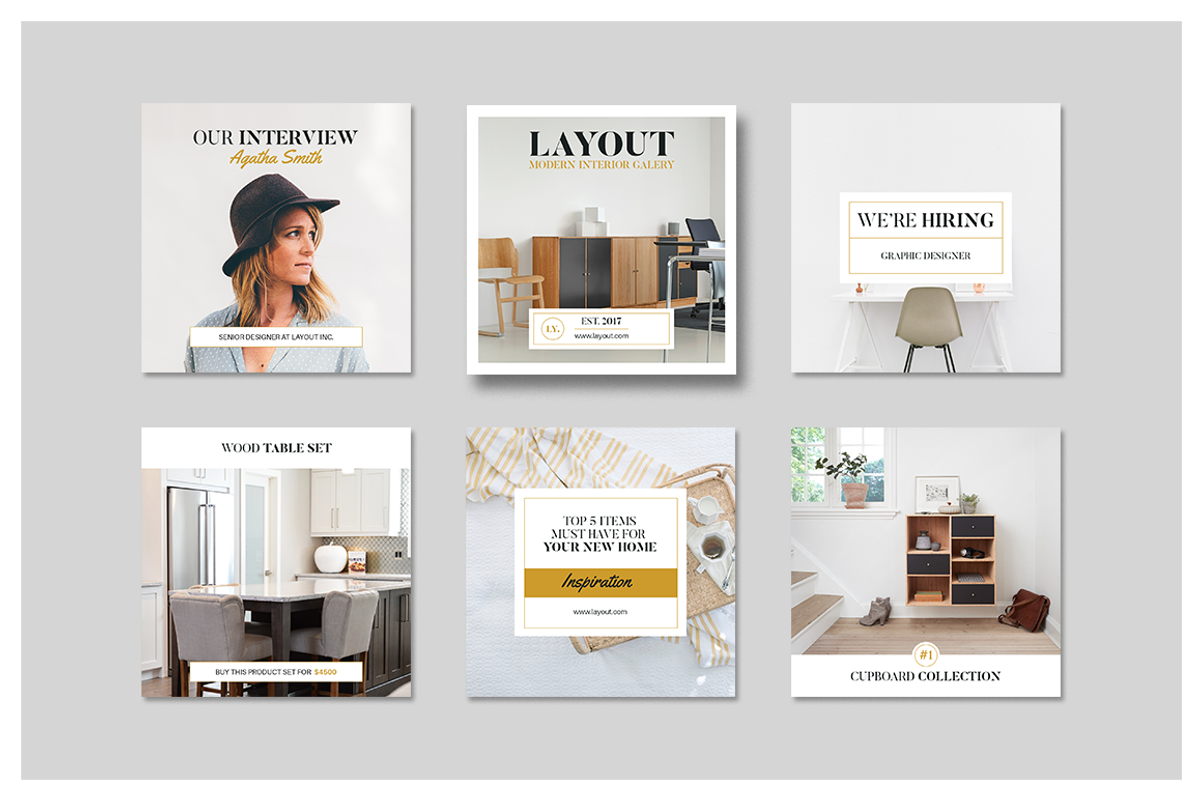 Layout Instagram Pack, a Social Media Template by Leaflove (Photo 4 of 5)