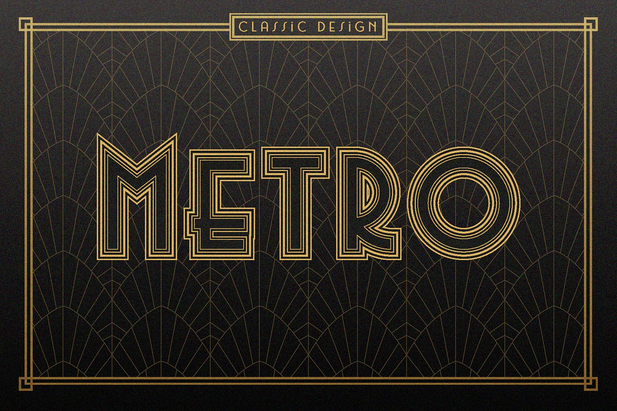 Art Deco Type Effects | Illustrator, a Layer Style Add-On by The Artifex Forge (Photo 6 of 9)