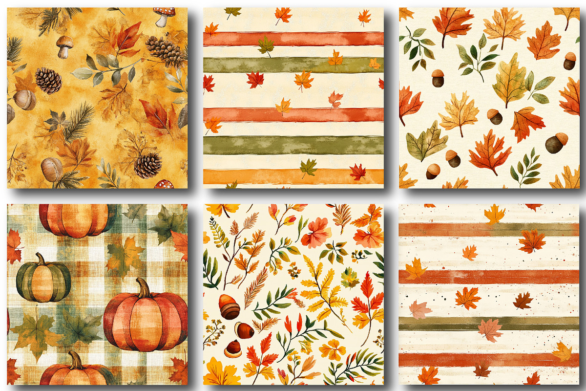 Autumn Scrapbook Paper, Fall Texture, a Texture Graphic by designcity5 (Photo 3 of 5)
