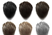 Hair Clipаrt, Men's Hairstyles, an Illustration by Elenbushe (Thumbnail 6 of 11)