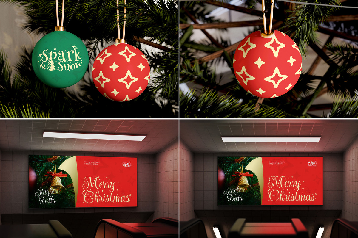 34 Christmas & New Year Mockups, an Advertising Mockup by Vitora Mockup (Photo 5 of 11)
