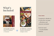 Restaurant Instagram Kit | Canva, a Social Media Template by Rose & Co. (Thumbnail 7 of 9)