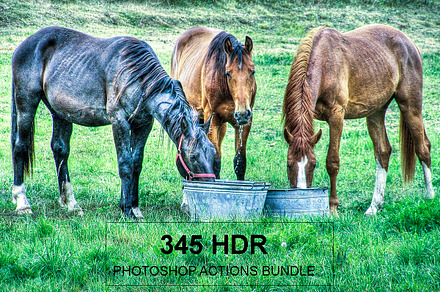 HDR Photoshop Actions 345 Bundle