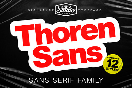 Thoren Sans | Sans Serif Type Family