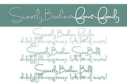 Sweetly Broken Font Family, a Script Font by Brittney Murphy Design (Thumbnail 2 of 2)