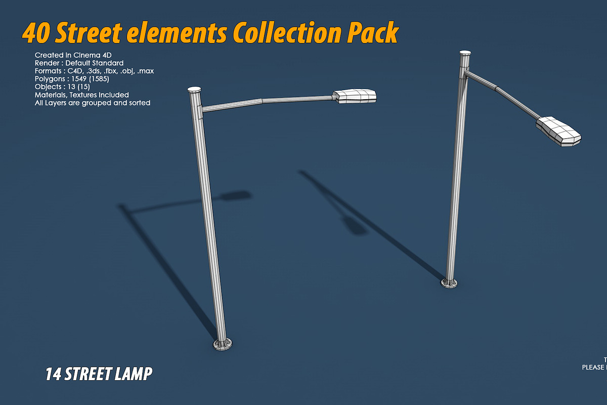 40 Street elements Collection Pack, an Architecture 3D Model by multimedia4ds (Photo 29 of 70)